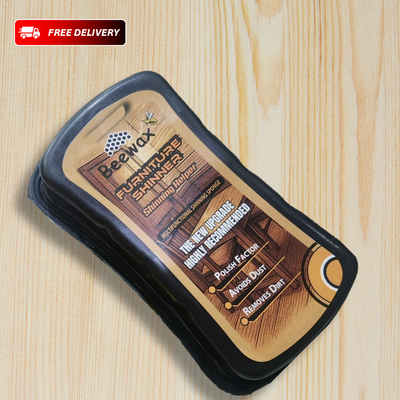 Beeswax Furniture Polish Shiner Sponge – Cleans, Polishes & Protects All Wood Surfaces
