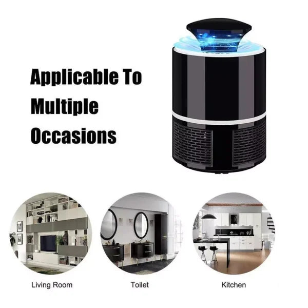 Mosquito Trap with Killer Lamp | Eco Friendly Chemical Free USB Connected UV LED Light Fly Bug Di-Speller with Suction Fan Repellent Lamp (Random color)