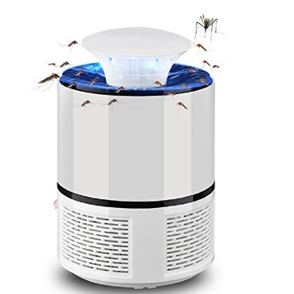 Mosquito Trap with Killer Lamp | Eco Friendly Chemical Free USB Connected UV LED Light Fly Bug Di-Speller with Suction Fan Repellent Lamp (Random color)