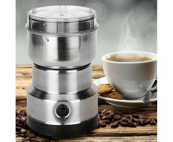 RAF Electric Coffee & Spice Grinder – Stainless Steel Bowl, 100g Capacity, Push Button Control
