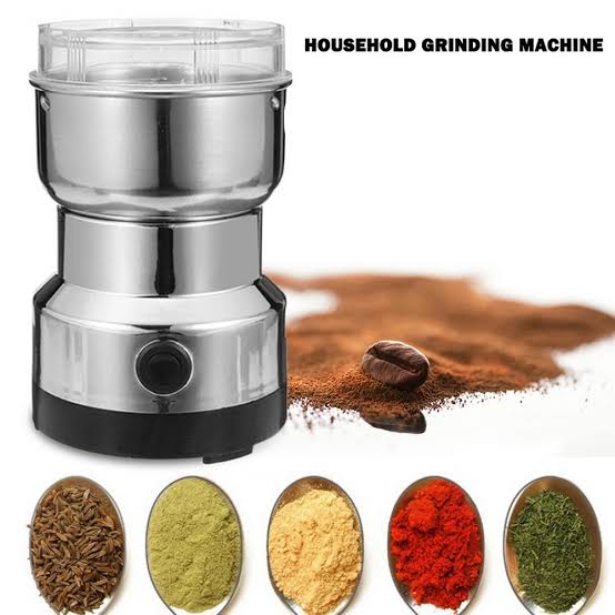 RAF Electric Coffee & Spice Grinder – Stainless Steel Bowl, 100g Capacity, Push Button Control