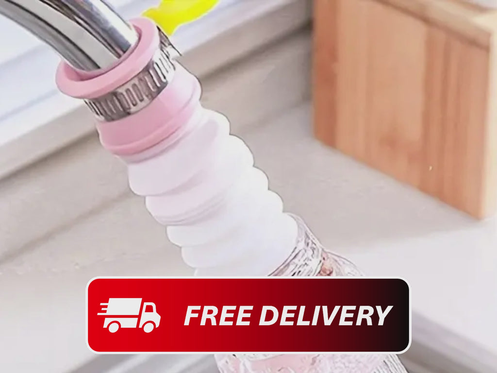 360° Rotating Kitchen Faucet Nozzle with 3-Mode Spray & Water-Saving Filter