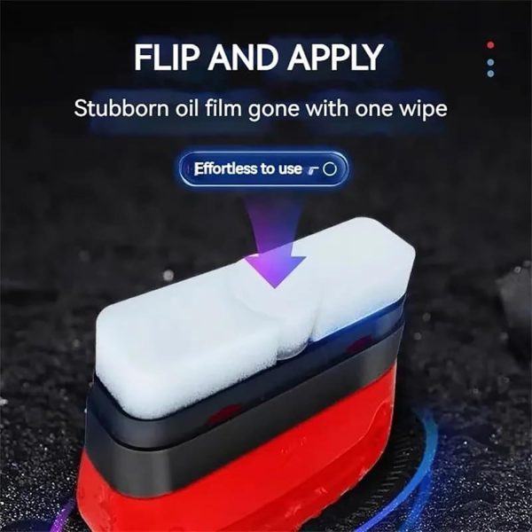 Hydrophobic Glass Coating Cleaner with Brush – Oil Film Remover for Car & Home